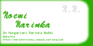 noemi marinka business card